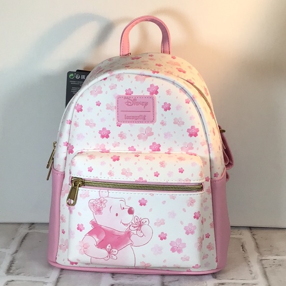 Loungefly Handbags - Winnie the Pooh pink floral Disney Loungefly backpack NEW